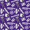 Sykel Enterprises-Northwestern University Cotton Fabric-Northwestern Wildcats Tone On Tone Cotton Quilting Fabric